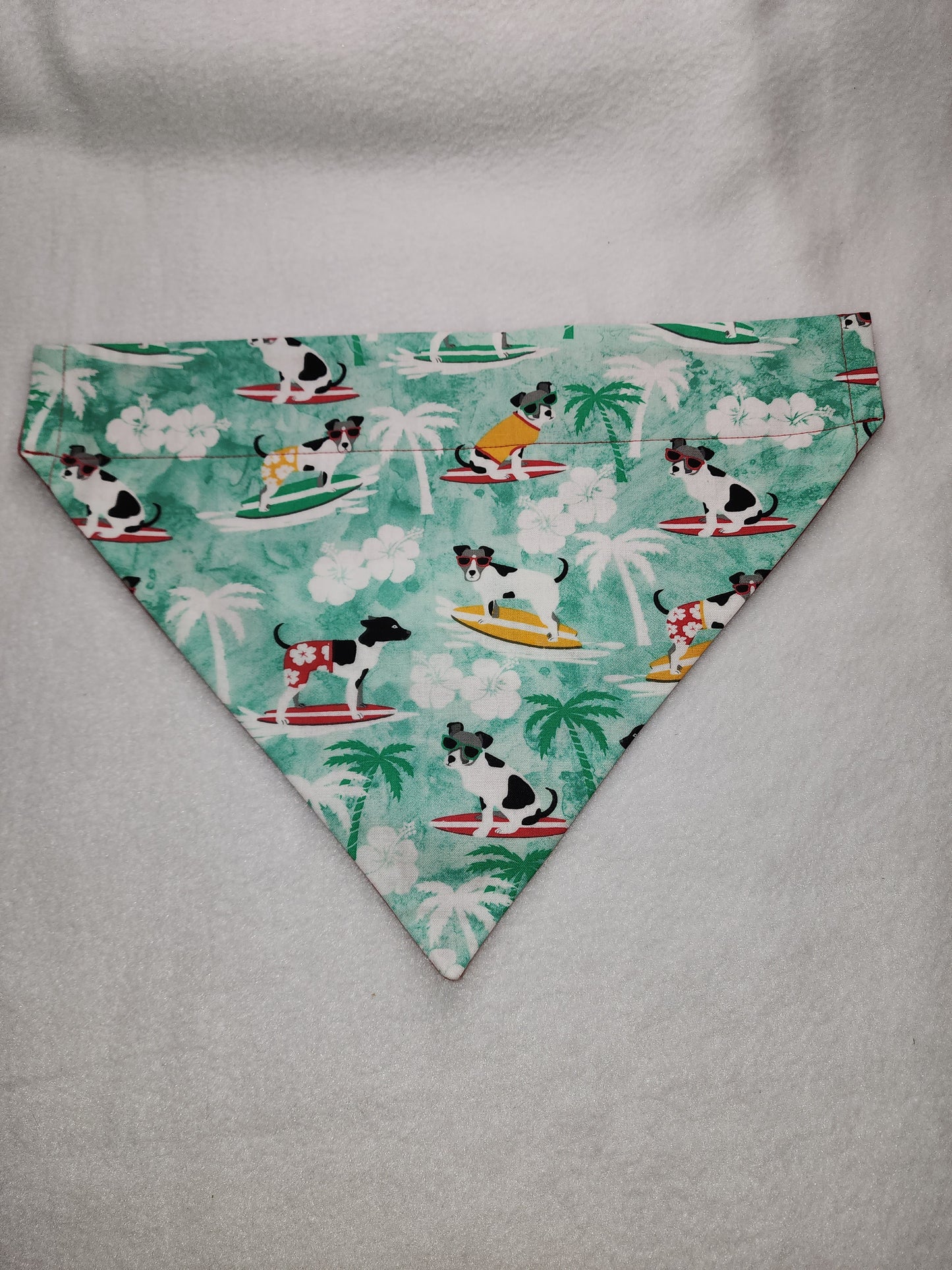 Green Dogs on Surf Boards Bandana